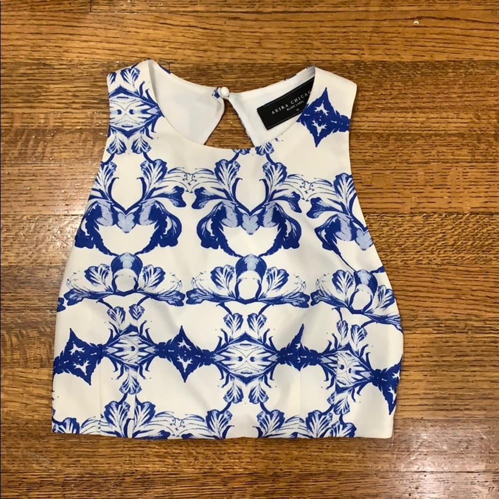 Akira Open Back Crop Top